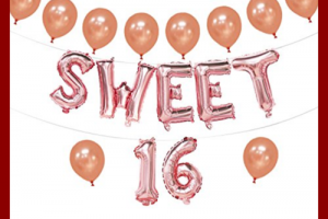 Sweet 16 balloons